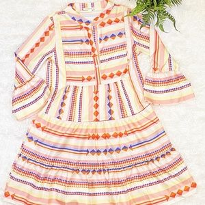 Geometric Print Tunic Dress
